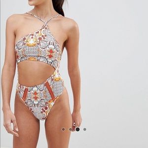 SomeDays Lovin Asymmetric One-piece swimsuit